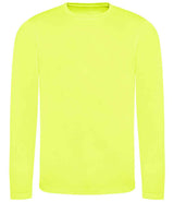 AWDis Cool Long Sleeve Wicking T-Shirt | Electric Yellow thumbnail 1