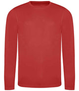 AWDis Cool Long Sleeve Wicking T-Shirt | Fire Red thumbnail 1