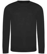 AWDis Cool Long Sleeve Wicking T-Shirt | Jet Black thumbnail 1