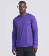 AWDis Cool Long Sleeve Wicking T-Shirt | Purple thumbnail 1
