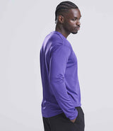 AWDis Cool Long Sleeve Wicking T-Shirt | Purple thumbnail 2