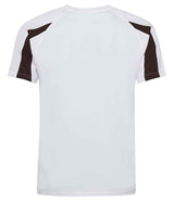 AWDis Cool Contrast Wicking T-Shirt | Arctic White/Jet Black thumbnail 2
