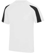 AWDis Cool Contrast Wicking T-Shirt | Arctic White/Jet Black thumbnail 1