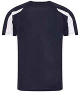 AWDis Cool Contrast Wicking T-Shirt | French Navy/Arctic White thumbnail 2