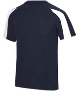 AWDis Cool Contrast Wicking T-Shirt | French Navy/Arctic White thumbnail 1
