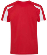AWDis Cool Contrast Wicking T-Shirt | Fire Red/Arctic White thumbnail 2