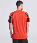 AWDis Cool Contrast Wicking T-Shirt | Fire Red/Jet Black thumbnail 3