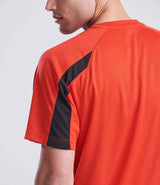AWDis Cool Contrast Wicking T-Shirt | Fire Red/Jet Black thumbnail 4