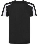 AWDis Cool Contrast Wicking T-Shirt | Jet Black/Arctic White thumbnail 2