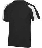 AWDis Cool Contrast Wicking T-Shirt | Jet Black/Arctic White thumbnail 1