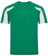 AWDis Cool Contrast Wicking T-Shirt | Kelly Green/Arctic White thumbnail 2