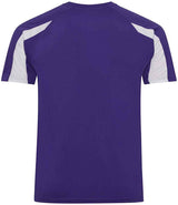 AWDis Cool Contrast Wicking T-Shirt | Purple/Arctic White thumbnail 2