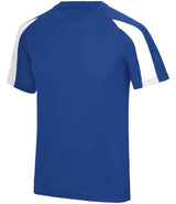 AWDis Cool Contrast Wicking T-Shirt | Royal Blue/Arctic White thumbnail 1