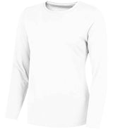 AWDis Ladies Cool Long Sleeve T-Shirt | Arctic White thumbnail 1