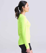 AWDis Ladies Cool Long Sleeve T-Shirt | Electric Yellow thumbnail 2