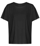 AWDis Ladies Cool Open Back T-Shirt | Jet Black thumbnail 1