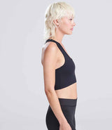 AWDis Ladies Cool Sports Crop Top | Jet Black thumbnail 2