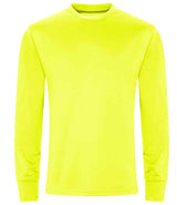 AWDis Cool Long Sleeve Active T-Shirt | Electric Yellow thumbnail 5