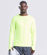 AWDis Cool Long Sleeve Active T-Shirt | Electric Yellow thumbnail 1