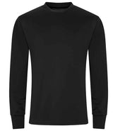 AWDis Cool Long Sleeve Active T-Shirt | Jet Black thumbnail 1