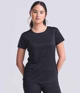 AWDis Ladies Cool Smooth T-Shirt | Jet Black thumbnail 1