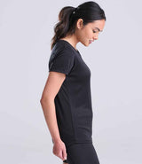AWDis Ladies Cool Smooth T-Shirt | Jet Black thumbnail 2