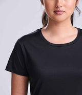 AWDis Ladies Cool Smooth T-Shirt | Jet Black thumbnail 4