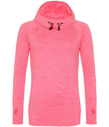 AWDis Ladies Cool Cowl Neck Top | Electric Pink Melange thumbnail 1