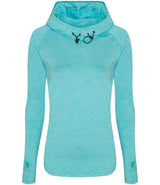 AWDis Ladies Cool Cowl Neck Top | Ocean Melange thumbnail 1