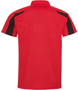 AWDis Cool Contrast Polo Shirt | Fire Red/Jet Black thumbnail 2
