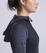 AWDis Ladies Cool Contrast Zoodie | Black/Black Slate Melange thumbnail 5