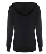 AWDis Ladies Cool Contrast Zoodie | Jet Black thumbnail 2