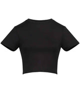 AWDis Ladies Cool Recycled Cropped T-Shirt | Jet Black thumbnail 5
