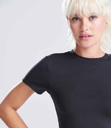 AWDis Ladies Cool Recycled Cropped T-Shirt | Jet Black thumbnail 4