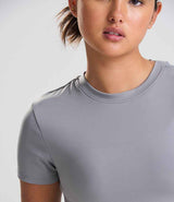 AWDis Ladies Cool Recycled Cropped T-Shirt | Platinum Grey thumbnail 4