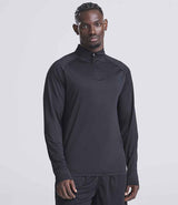 AWDis Cool Lightweight Active 1/4 Zip Top | Jet Black thumbnail 1