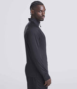 AWDis Cool Lightweight Active 1/4 Zip Top | Jet Black thumbnail 2