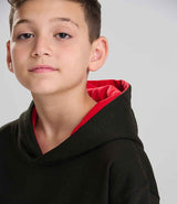 AWDis Kids Varsity Hoodie | Jet Black/Fire Red thumbnail 3