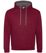 AWDis Varsity Hoodie | Burgundy/Charcoal thumbnail 1