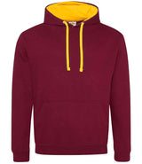 AWDis Varsity Hoodie | Burgundy/Gold thumbnail 1