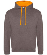 AWDis Varsity Hoodie | Charcoal/Orange Crush thumbnail 1