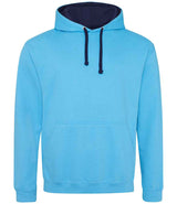 AWDis Varsity Hoodie | Hawaiian Blue/Oxford Navy thumbnail 1