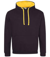 AWDis Varsity Hoodie | Jet Black/Gold thumbnail 1