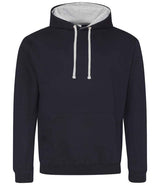 AWDis Varsity Hoodie | New French Navy/Heather Grey thumbnail 1