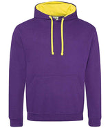 AWDis Varsity Hoodie | Purple/Sun Yellow thumbnail 1