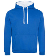 AWDis Varsity Hoodie | Royal Blue/Arctic White thumbnail 1