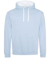 AWDis Varsity Hoodie | Sky Blue/Arctic White thumbnail 1