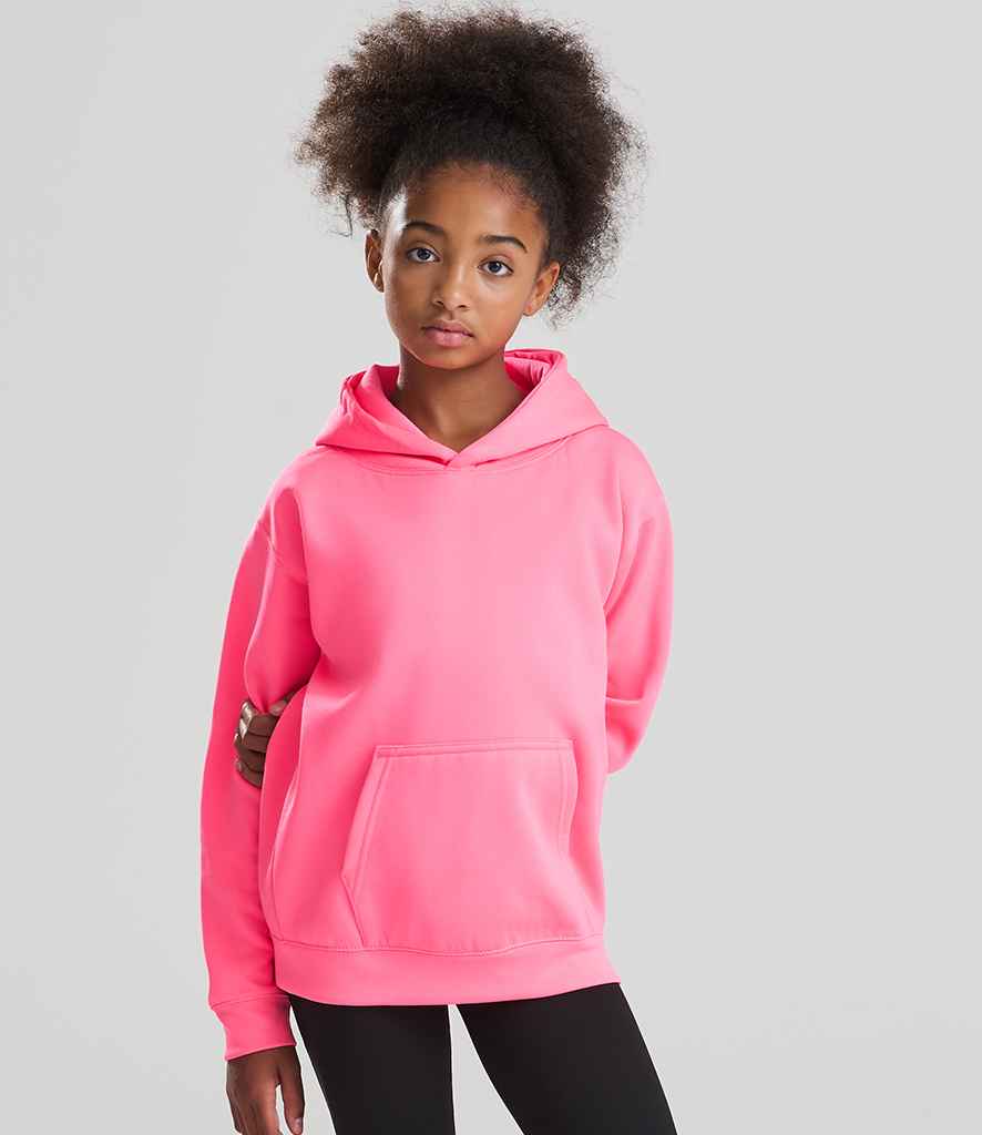 AWDis Kids Electric Hoodie | Electric Pink