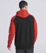 AWDis Baseball Hoodie | Jet Black/Fire Red thumbnail 3