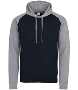 AWDis Baseball Hoodie | Oxford Navy/Heather Grey thumbnail 1